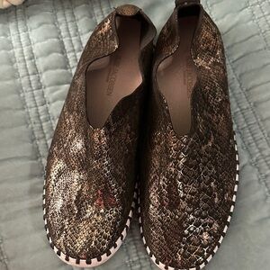 Snakeskin Slip-On Shoes